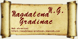 Magdalena Gradinac vizit kartica